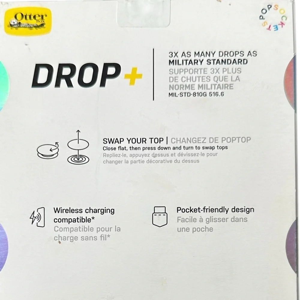 OtterBox Otter + Pop Symmetry Series iPhone Clear Case Wireless Charging NIB